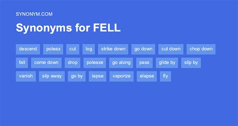 fell off synonym|another word to mean fallout.